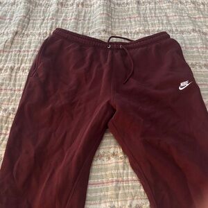 Nike Burgundy Sweatpants